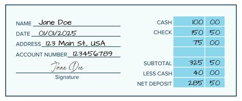 How to make a deposit .
